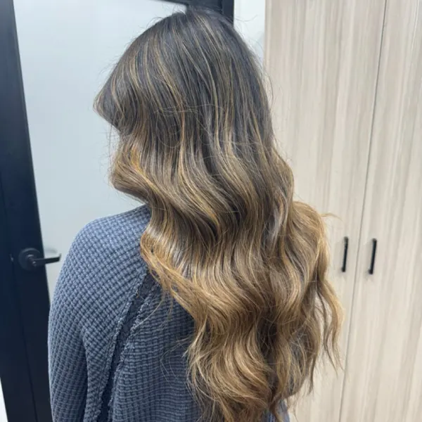 Golden balayage