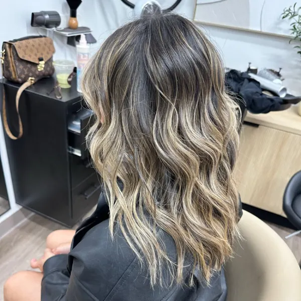 Ash blonde ends
