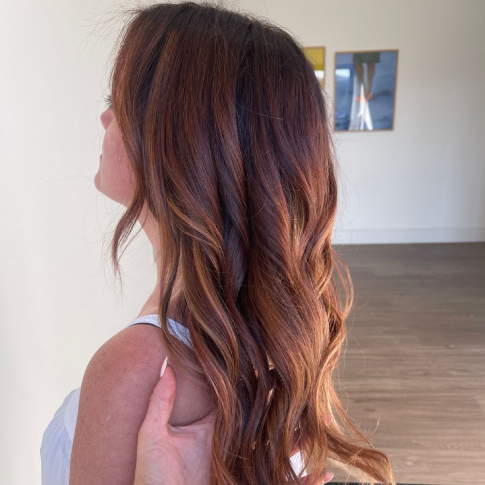 Copper red waves